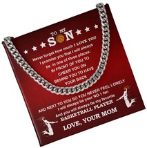 Personalized Boys Basketball Necklace To My Son From Mom, to - $146.49