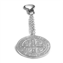 St. Benedict Keychain .925 Sterling Silver - £540.21 GBP