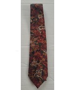 Vintage Thai Silk Floral Pattern Silk Tie Handmade - £12.50 GBP