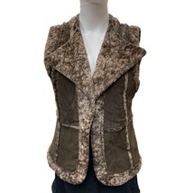 LAL Live a Little Women&#39;s Brown Leather Vest, Size S - SKU 1401 - $25.00