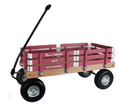 Heavy Duty Loadmaster Hot Pink Wagon - Beach Garden Utility Cart Amish Usa Made - £311.66 GBP