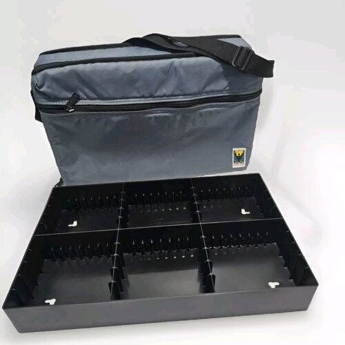 Vtg 30 Cassette Tape Carrying Case Soft Plastic Nylon Conductor Series G... - $13.37