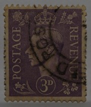 Vintage Stamps British Great Britain Uk England Gb 3 D George Vi Stamp X1 B7 - £1.37 GBP
