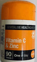 vitamin c and zinc 90 tablets immunity energy power well being - $147.90 MXN