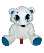 Peek a Boo Toys White Large Plush Stuffed TUNDRA Polar Bear Snowflake Ey... - $162.92 CAD