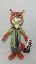 2016 DISNEY STORE ZOOTOPIA NICK WILDE PLUSH FOX 13&quot; LICENCED  - $21.01