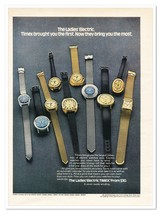 Print Ad Ladies&#39; Electric Timex Watches Vintage 1972 Advertisement - £7.77 GBP
