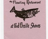 The Floating Restaurant at Pend Oreille Shores Menu Hope Idaho  - $17.82