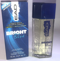 SHIP N 24H-EAD Bright Blue Cologne Spray for Men 2.5 oz 75ml Eau De Toilette-New - £23.64 GBP