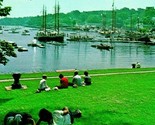 Vtg Chrome Postcard Camden Maine ME Harbor View From Town Park Unused UNP - £2.30 GBP