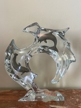 Impressive Dan Medina Limited Edition 382/2002 Lucite Dolphins Sculpture - £396.11 GBP