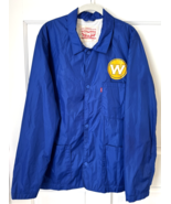 Levi’s Golden State Warriors Jacket Blue Windbreaker Men’s Large Snap Bu... - $808.62 MXN