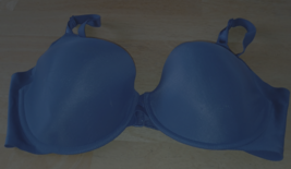 WARNER&#39;S BUTTON BLUE UNDER-WIRE SMOOTH LIGHTLY PADDED T-SHIRT BRA-40D-#0... - $16.83