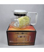 NIB Mr Coffee Replacement Decanter Carafe Pot 10 Cups Glass White Dome L... - £10.15 GBP