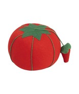 Pin Cushion Tomato with Strawberry Emery 2-3/4 Inches - £3.99 GBP