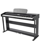  88-Key Digital Piano with Pedals Black Melamine Board - $575.10 CAD
