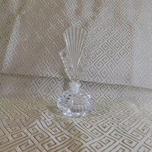 Oval Cut Glass Perfume Bottle with Cut Glass Stopper # 22403 - £25.14 GBP