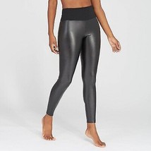 ASSETS by SPANX Women&#39;s All Over Faux Leather Leggings - Black 1X - £30.58 GBP