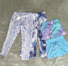 LOT of Girl&#39;s Cuddle Duds &amp; Sonoma, Pajama Pants &amp; Shorts Size 4/5 - $366.58 MXN