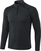 Men&#39;S Shirts Long Sleeve 1/4 Zip Thermal Athletic Pullover Winter Coldgear - £35.35 GBP