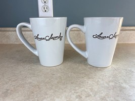 Laura Secord 14 Fluid Ounce White Signature Coffee Mug Set Of Two - £6.93 GBP