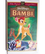Disney Masterpiece BAMBI 55th Anniversary Limited Edit VHS 1997 EXCELLEN... - £4.71 GBP