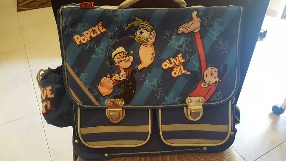 vintage popeye and olive oil school bag new old stock - £74.74 GBP