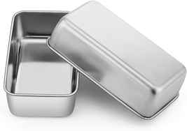 Loaf Pan Set, 9 X 5 Inch Bread Pans, Stainless Steel Loaf Toast Baking P... - $20.90