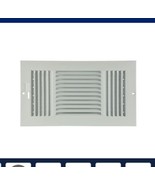 (4) 14” X 6” 3 way Steel commercial sidewall/ceiling Register White Adju... - $463.95 MXN