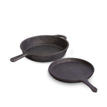 PG COUTURE Pre-Seasoned Cast Iron Tawa with Handle for Dosa/Roti/Chapati | Cookw - £34.52 GBP+