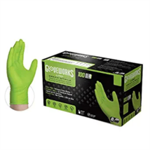 Ammex Corporation Gloveworks HD Green Nitrile Diamond Grip Large - $1,114.52 MXN