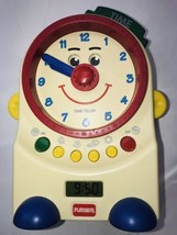 Playskool Teachin&#39; Time Talking Clock Toy Digital &amp; Dial 1995 PS-725 Wor... - £39.74 GBP
