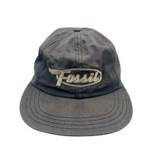 Vintage Fossil Snapback Cotton Hat Cap Spell Out Logo Fossil Watches USA - £14.28 GBP