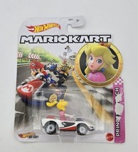 Hot Wheels Princess Peach P Wing Die Cast Car Mario Kart Mattel Nintendo - $175.45 MXN