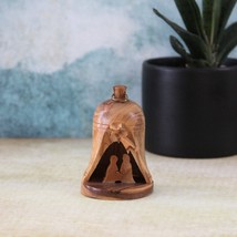Small Handmade Olive Wood Bell Nativity Holy Family, Made in the Holy Land Jerus - £23.45 GBP
