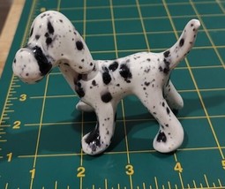 Ceramic Black &amp; White Bobblehead Dog Vintage - £11.41 GBP