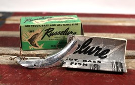Vintage Russelure Silver No.3 Fishing Lure - $10.93
