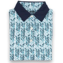 2Putt Men&#39;s Flying V Polo Blue - $692.69 MXN