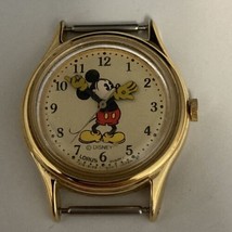 Mickey Mouse Wristwatch (V515-6128) Walt Disney Leather Quartz Vintage Watch - £15.54 GBP