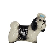 Hagen Renaker Shih Tzu Dog With Bow Miniature Figurine *CHIP* - $9.99