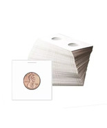 (100) BCW Penny Paper Flips 2x2 Coin Holders Archival Safe Mylar Windows - $164.00 MXN