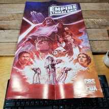 Star Wars The Empire Strikes Back Movie Poster Cbs Fox Video Folded VIDEO STORE - £59.17 GBP