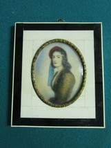 Antique Hand Painted Miniature Portrait French  Framed original PICK 1 - £305.43 GBP