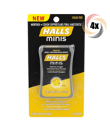 4x Packs HALLS Minis Honey Lemon Flavor Menthol Cough Drops | 24 Drops P... - $34.40 CAD