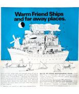 1970 Holland America Line Cruise Advertisement Friend Ships Netherlands ... - $24.99