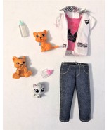 Mattel Barbie Doll Clothes 2013 I Can Be a Zoo Doctor Outfit &amp; Animals - £8.63 GBP