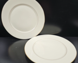 2 Lenox Hayworth Dinner Plates Set Cosmopolitan Gold Trim Table Serve Di... - $56.30