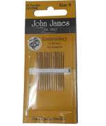 John James Embroidery Needles Size 8 - $10.90 CAD