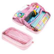 Foldable Pencil Pen Case Big Capacity Pencil Pouch Large Pencil Bag Makeup Bag f - £20.39 GBP