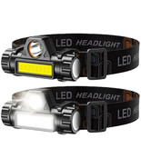 Rechargeable COB LED USB Headlamp – Super Bright Waterproof Head Torch - $14.35 CAD